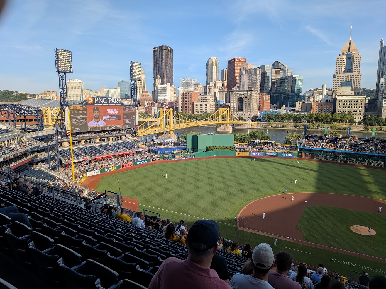 PNC Park and the Pittsburgh skyline
